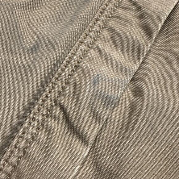 Carhartt Thinsulate Mens XL Heavyweight Duck Cloth Coat Chest Logo in Khaki - Picture 12 of 12